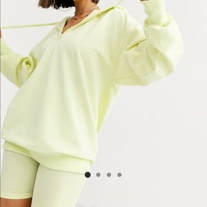ASOS | Lounge Neon Hoodie + Biker Shorts